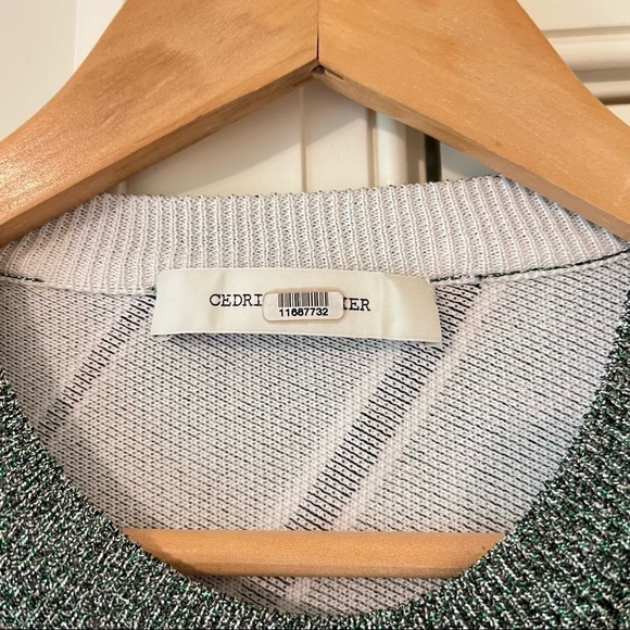 Cedric Charlier Striped Lurex Sweater Small - Picture 7 of 9